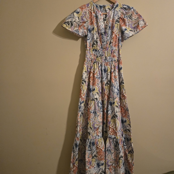 Anthropologie Somerset Multicolor Tiered Maxi Dress - Picture 4 of 5